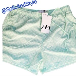 💕Host Pick💕 Men's ZARA Swim Trunks, Geometric, Beach-Wear